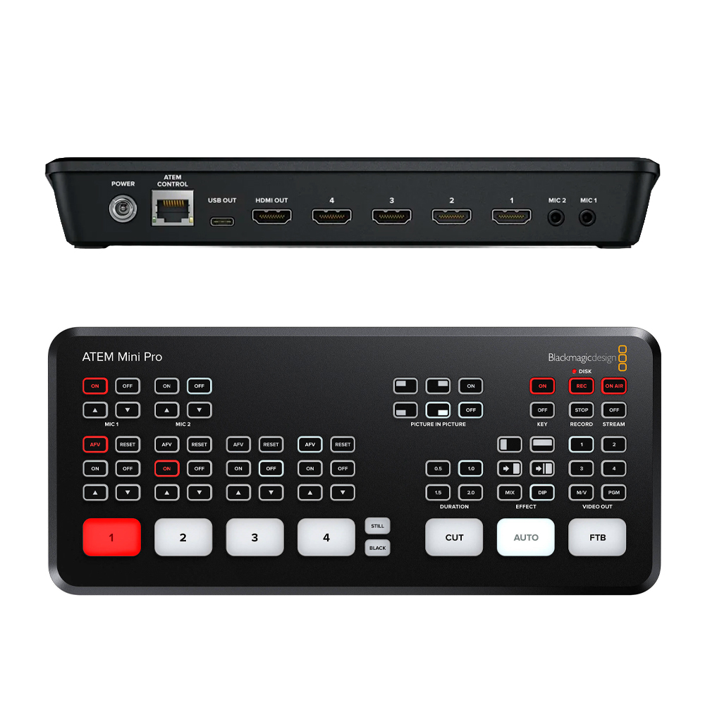 Alquiler Blackmagic ATEM Mini Pro | Switcher HDMI para Streaming | Casa Cine