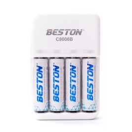 Alquiler Baterías Recargables AA Beston + Cargador | Accesorios Producción | Casa Cine